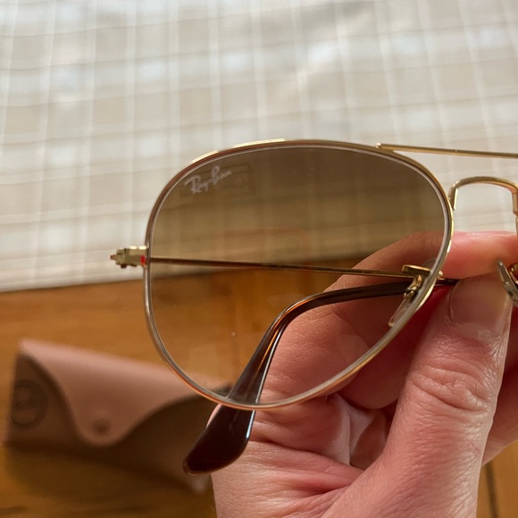 Ray-Ban Classic Gold Aviators with Brown Lenses - Picture 2 of 5